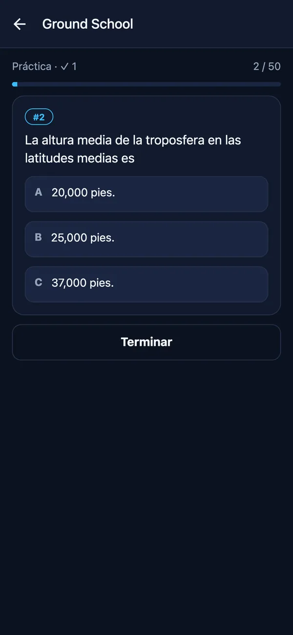 Pregunta de práctica del banco de Habilitación de Instrumentos